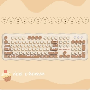 کیبورد و ماوس بی سیم مافی مدل Ice Cream